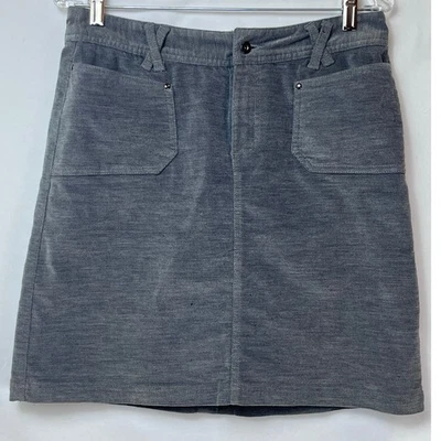 Minifalda de invierno Merrell para mujer talla 6 gris terciopelo línea A Foto 1 de 4