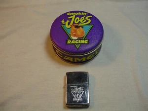 VINTAGE 1994 CAMEL SMOKIN JOE RACING CHROME ZIPPO LIGHTER + TIN - Picture 1 of 2