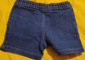 NUEVO CON ETIQUETAS Unisex Bebé 0-3 Meses Garanimals Azul Vaqueros Pantalones Cortos - Imagen 1 de 2
