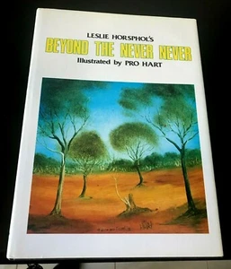 BEYOND THE NEVER NEVER ILLUSTRATED BY PRO HART SIGNED WITH MINE DRAWING 1983 - Picture 1 of 4