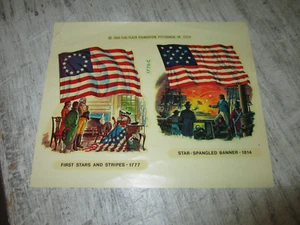 1968 First Stars & Stripes Water Transfer Set 1776-C, Decal, New - Picture 1 of 3