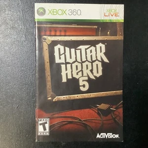 Guitar Hero 5 Microsoft Xbox 360 solo manual de instrucciones - Imagen 1 de 6
