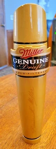 Miller Genuine Draft Beer Tap Handle Gold 10" - Picture 1 of 9