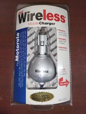 Cargador móvil inalámbrico Just para Motorola 3 tipos de enchufes nuevo en paquete Foto 1 de 4