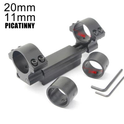 1"/30mm Rings 11mm/20mm Dovetail High Profile Scope Mount w/Stop Pin Zero Recoil - Image 1 of 4