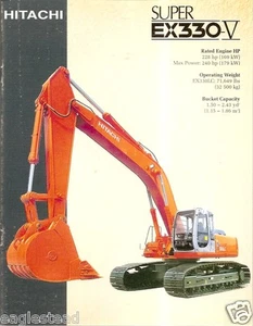 Equipment Brochure - Hitachi - Super EX330-V - Excavator - c1998 (E2223) - Picture 1 of 1