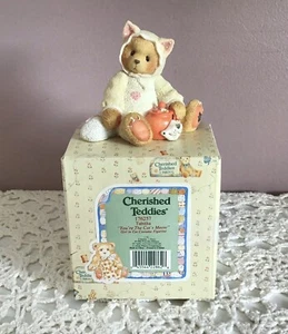 Cherished Teddies De Colección 1996 Tabitha 'You're The Cats Meow' Enesco #176257 con Caja - Imagen 1 de 12