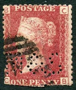 SG43 Pfennigteller 204 (CB) Perfin M und S gebraucht - Bild 1 von 1