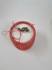 Martisor Testoasa Märzchen Breloque Pendentif Comme Tortue en Métal 221 - Imagen 1 de 3