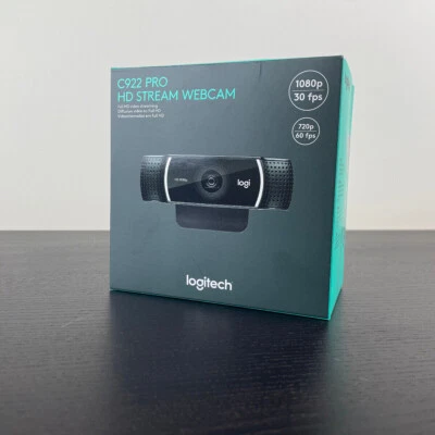 BRAND NEW Authentic Logitech C922 Pro Stream HD Webcam - Black - Sealed - Image 1 of 4