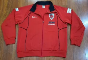 RARE Kyoto Sanga FC Japanese Soccer Track Jacket Full Zip Red Men's LL J1 League - Bild 1 von 7