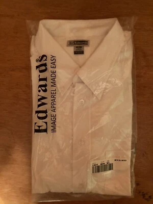РАБОЧАЯ РУБАШКА EDWARDS униформа белая мужская XL - короткий рукав - Изображение 1 из 2