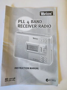Portable 4 Band Receiver Radio MD 40738 - takes 4xAA batteries. Used but good. - Picture 1 of 7