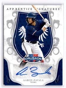 2024 Panini Crusade - Apprentice Signatures #AS-AZL Aaron Zavala Auto RC Rangers - Picture 1 of 3