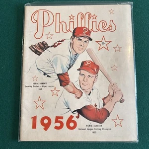 1956 Philadelphia Phillies Yearbook Robin Roberts Richie Ashburn 1955-1956 - Picture 1 of 11