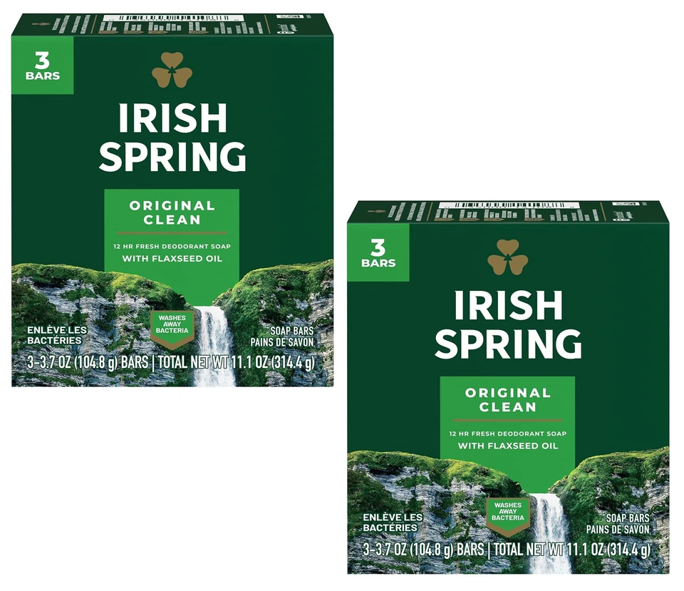 6 x Irish Spring Original Deodorant Soap - Image 1 of 1
