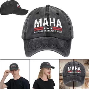 Gorra de béisbol MAHA Make America Healthy Again Trump para hombre papá regalo divertido - Imagen 1 de 11