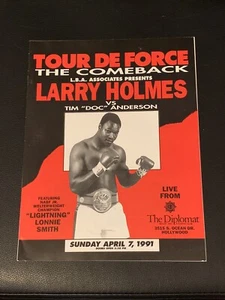 Mint 1991 Original Onsite Larry Holmes vs. Tim Anderson Vintage Boxing Program - Picture 1 of 2