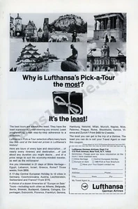 1966 Lufthansa German Airline Travel Tourism PRINT AD Unique Gift Idea (3846) - Picture 1 of 1