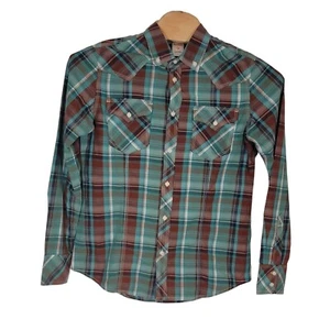 Herren True Religion kariertes Button-Down Freizeit Langarm Hemd Größe L - Bild 1 von 6