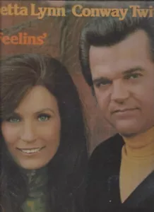 LORETTA LYNN & CONWAY TWITTY FEELIS’ PROMO CUTOUT VINYL LP ALBUM - Picture 1 of 5