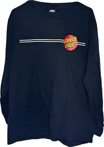 Original Santa Cruz Skateboards T-Shirt Schwarz Langarm - Large 100% Baumwolle - Bild 1 von 4