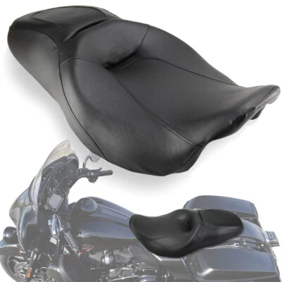 Cuero de dos asientos para Harley Street Glide Road King Touring FLHR FLHX 08-2024 Foto 1 de 4