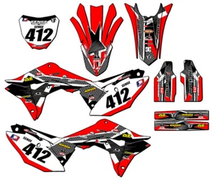 CRF 250 R 2018 PODIUM Red Senge kit de gráficos compatible con Honda - Imagen 1 de 10