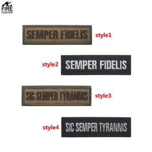 Parche moral táctica Semper Fidelis Sic Semper Tyrannis ENVÍO GRATUITO EE. UU. ENVÍO - Imagen 1 de 5