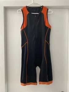 2xu Triathlon Suit Black Orange Run Bike Swim Extra Large - Picture 1 of 9