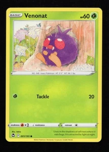 Venonat 001/195 SWSH-12 Silver Tempest - Picture 1 of 2