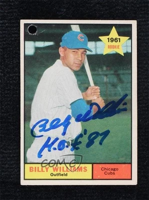 Certificado JSA 1961 Topps Billy Williams #141 certificado de autenticidad automático novato RC HOF Foto 1 de 2