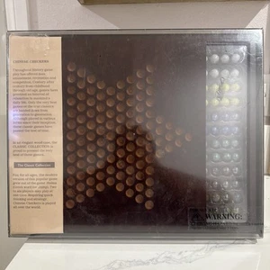 2001 Chinese Checkers The Classic Collection Cherry Wood Box Cardinal New - Picture 1 of 9