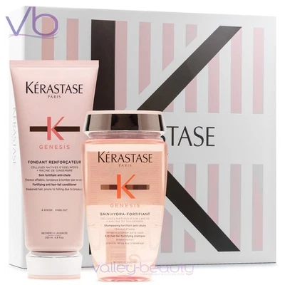 Juego de Caja de Regalo KERASTASE Genesis | Fondant Renforcateur + Bain Hydra-Fortifiant Foto 1 de 4