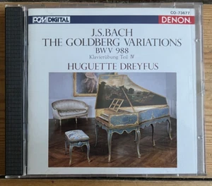 Bach Goldberg Variation Huguette Dreyfus CD - Picture 1 of 3