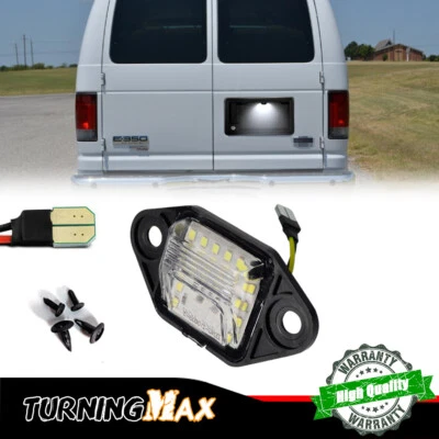 92-18 Ford E150 E250 E350 E450 Econoline Van White LED License Plate Light Bulb - Image 1 of 4