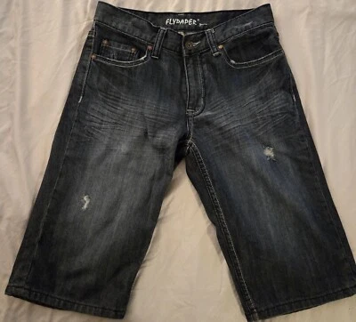 Pantalones cortos de mezclilla Flypaper para hombre azul oscuro talla 29 Foto 1 de 3