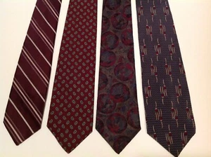 Lot Of 4 Mens Neckties Tie - Picture 1 of 6