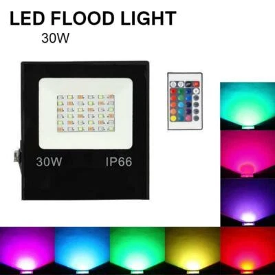 Faro rgb 30w IP66 Proiettore Impermeabile Cromoterapia - Immagine 1 di 4
