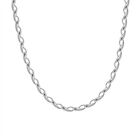 LUCY Q Silver Chain Necklace for Women Size 18 Inches with Lobster Clasp