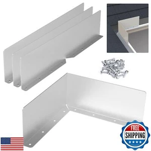 4 Pcs Gutter Valley Splash Guards,Rain Gutter Valley Roofing Gutter Guards, D - Picture 1 of 5