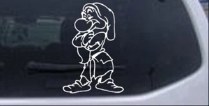 Grumpy Dwarf Snow White Car or Truck Window Laptop Decal Sticker 8X5.3 - Picture 1 of 33