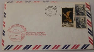 Auburn Washington Flughafen Widmung 20. September 1969 Luftpost - Bild 1 von 2