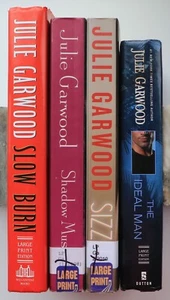 Lot of 4 Large Print Julie Garwood Romantic Suspense Books from 2005-2011 - Picture 1 of 2