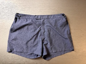 Nuevos Pantalones Cortos REISS Mujer XL Forrados en Azul Botones Decorativos - Imagen 1 de 6