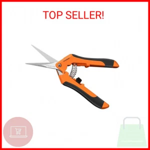 VIVOSUN 6.5 Inch Gardening Scissors Hand Pruner Pruning Shear with Straight Stai - Picture 1 of 2