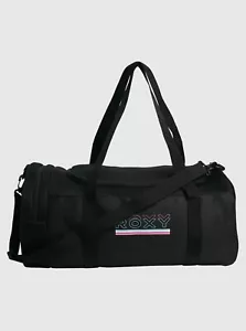 NEW ROXY WOMENS CELESTIAL TRIP DUFFLE BAG TRAVEL WEEKENDER OVERNIGHTER BLACK - Picture 1 of 11