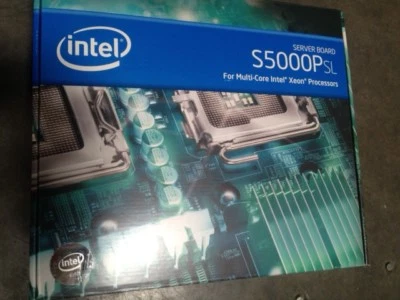 (NEW) Intel S5000PSLSASR, LGA771 Socket Motherboard E11025-103 ,E12267-003 - Image 1 of 4