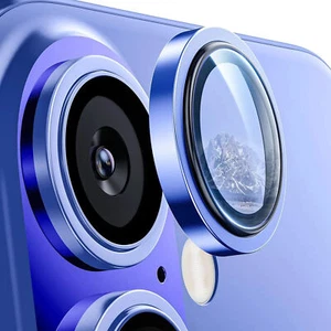 For iPhone 16 Pro Max Plus Protector Original Color Alloy Glass Camera Lens Ring - Photo 1 sur 33