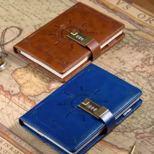 30x Digital Password Notebook Retro Privacy Journals Combination Lock Diary - Picture 1 of 9